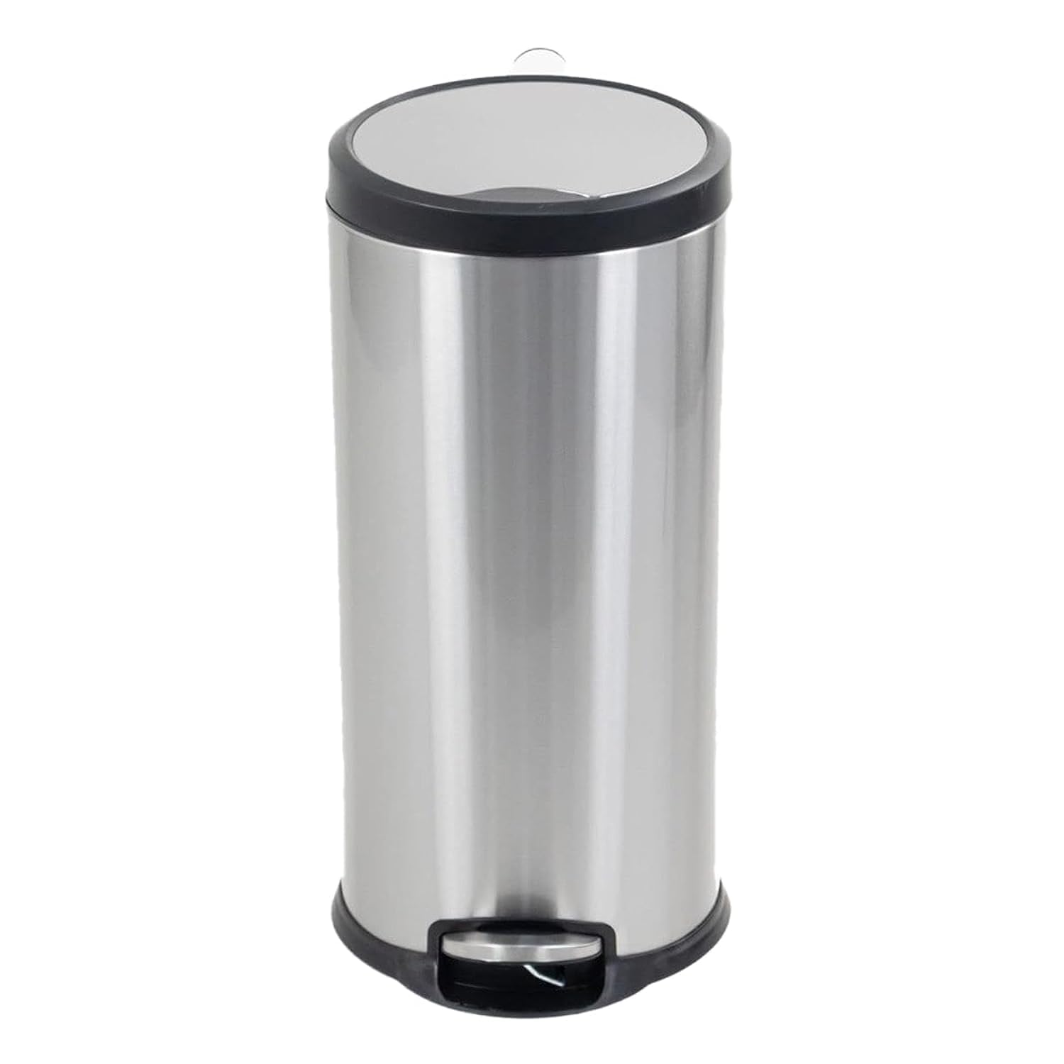 HomeBox Neo Stainless Steel Heavy Duty Pedal Dustbin, 30 Litre Capacity, Silver