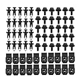 Bittwee 70PCS Car Body Bolts Screw, Engine Under Cover Splash Shield Guard Ectruded U-Nuts Bumper Clip, Bumper Fender Liner Fastener Rivet Push-Type Retainer Clip Kit, for QX60 Q50L QX50 (70)