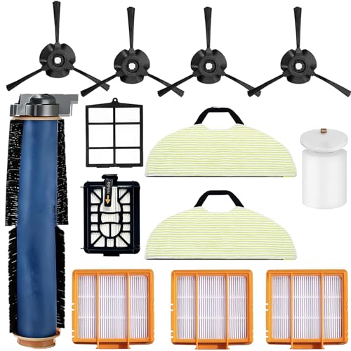 Image of Replacement Parts Accessories for Shark AV2610WA RV2610WA RV2410WD Matrix Plus 2- in-1,1 Main Brush,3 Filters,2 Mop Pads,4 Side Brushes,1 Pre Filter,&1 Pre-Motor 1 Foam Filter