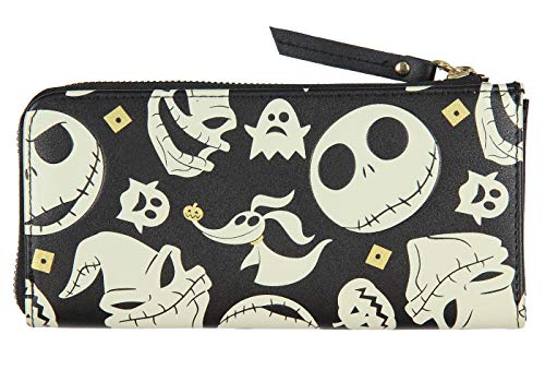 Disney Nightmare Before Christmas Jack Skellington Zero Oogie Boogie Full Zip Wallet2