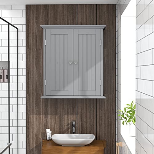 Choochoobathroomwallcabinetoverthetoiletspacesaverstoragecabinetmedicinecabinetwith2doorandadjustableshelvescupboardgrey  Urban Country Home Decor Choochoo bathroom wall cabinet over the toilet space saver storage cabinet medicine cabinet with 2 door and adjustable shelves cupboard grey  urban country home decor