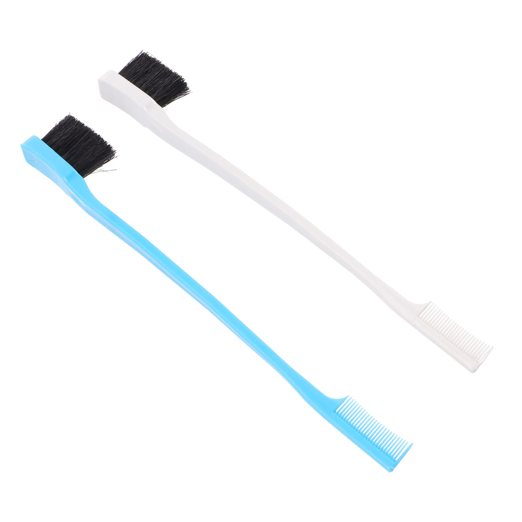 FOMIYES Makeup Artist Beauty Brush Set 8pcs Eyebrow Eyelash Grooming Tools Dual Head Brush Compact Portable for Travel