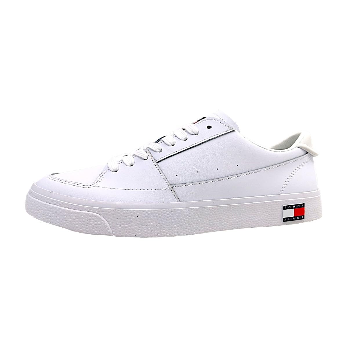 Tommy Jeans Men's Tjm Vulcanized Ess Vulcanized Sneaker, White, 6.5 UK