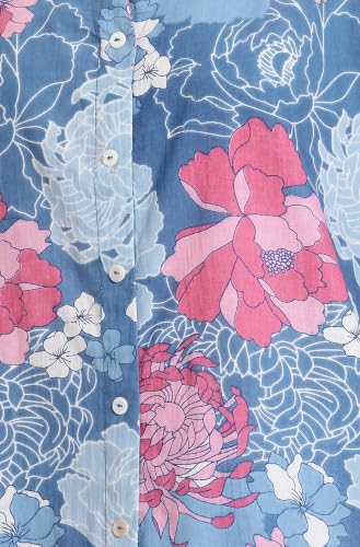 Image of Janasya Women's Pure Cotton Floral Printed Straight Co-ord Set