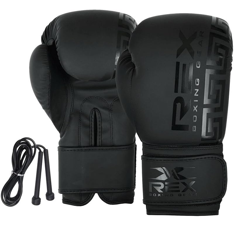 REX Sports Boxing gloves Muay Thai Pad gloves Sparring gloves MMA and Kick Boxing 02-08 OZ for Kids and 10-16 OZ for Adults (02)