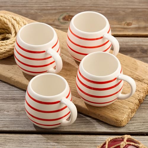Set de 4 Mugs de Loza Dockside Red 20 oz miniatura 4