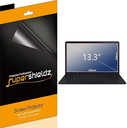 Supershieldz (3 unidades) Diseñado para universal de 13.3 pulgadas con relación de aspecto 16:9, protector de pantalla para laptop, (solo tamaño de