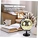 Gogogmee Golden Disco Ball Globe Rotating Reflective Mirror Ball for Home Decor Office Desk Events Parties Geographical Learning Tool with Glitter Effect