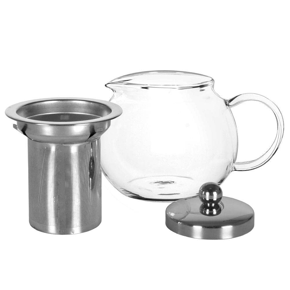 orion group Théière en verre borosilicate résistant à la chaleur