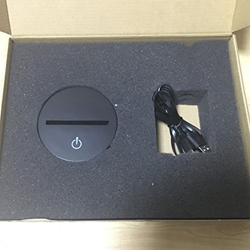 Lampada da notte 3D d'atmosfera Touch Control 7