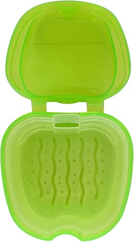 Miniatura 2 de Sperrins - Caja de baño para dentaduras postizas, contenedor de almacenamiento con cesta coladora para limpieza de viajes