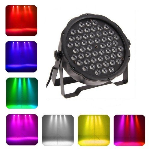 Anoralux Slim LED Par Stage Lights Set of 8 Colors in 1 Lighting DMX