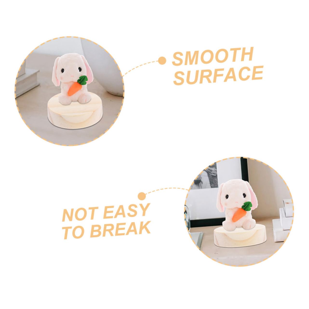 STOBAZA 3pcs Wooden Doll Stand Base Double-pins for Clay Doll Display Holder Sturdy and Sturdy