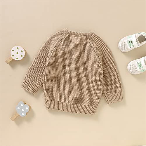 Baby Girl Boy Knit Cardigan Sweater Warm Pullover Tops Toddler Infant Solid Outerwear Jacket Coat Outfit Preemie Jacket2