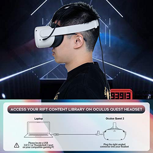 NEWZEROL 1 Łącznie 8M / 26Ft Wytrzymały kabel USB do transmisji danych Kompatybilny z Quest Link Steam VR, przedłużacz… - Image 4