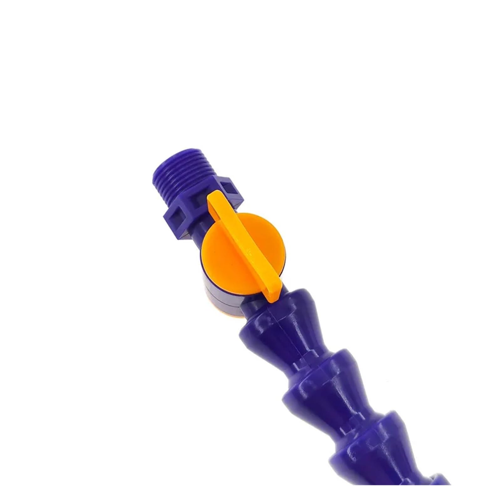 Tuyau flexible de liquide de refroidissement, 1/4 3/8 1/2 500 mm Buse ronde, tuyau de refroidissement d'eau d'huile en plastique flexible avec buse plate pour tuyau de refroidissement de fraiseuse CNC