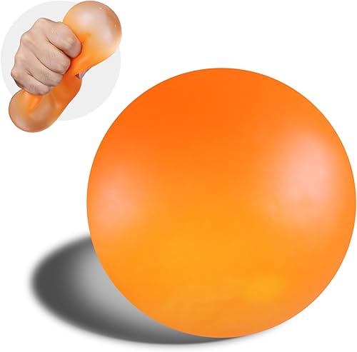 Miniatura 1 de 3.54" Sugar Ball Sensory Stress Balls for Adults&Kids, for Toddlers Pop Fidget Toys Squishy Fidget Balls Dough Ball for Anxiety Relief (Orange)
