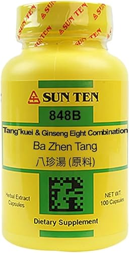 Sun Ten - Tang-kuei y ginseng ocho cápsulas combinadas  Ba Zhen Tang