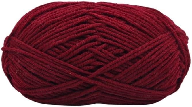 5 Rolls 5-Ply Polyester Cotton Yarn for Crocheting Hand Knitting(1)
