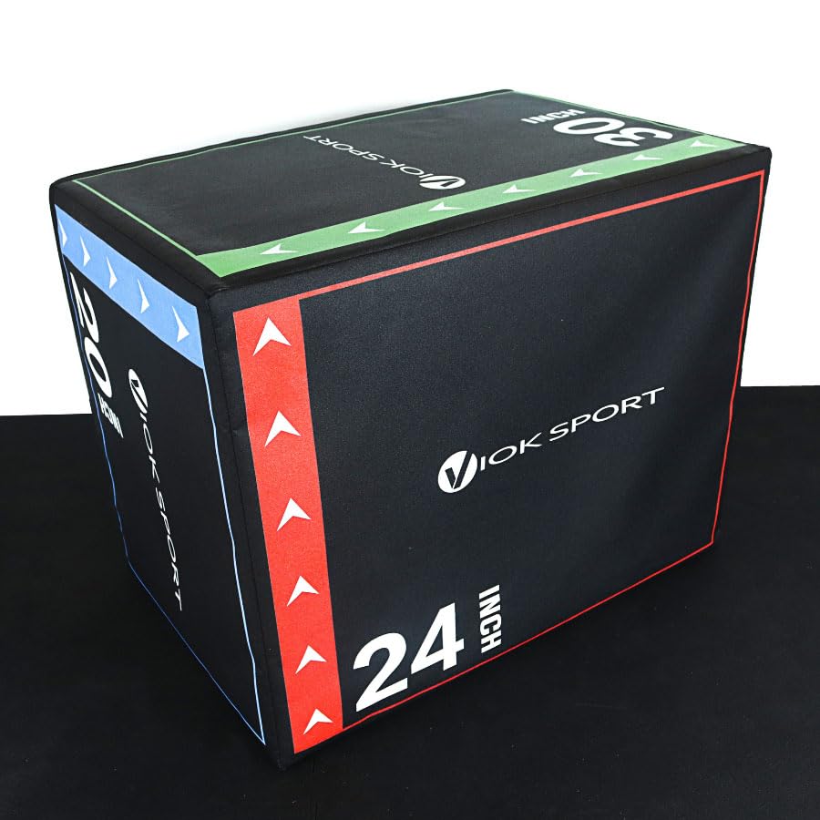 VIOK SPORT Cajón de Salto Pliométrico Soft 8 kg – Ideal para Cross Training y Fitness
