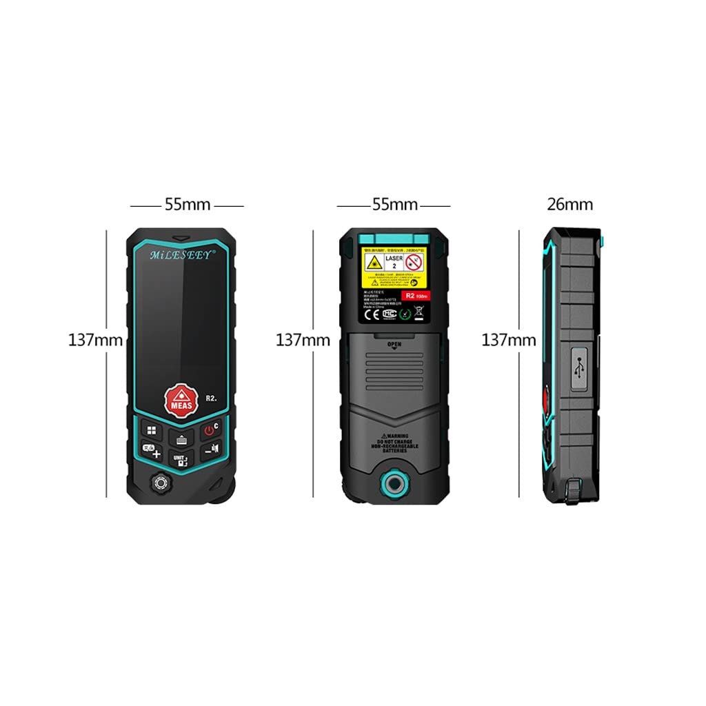 Laser Rangefinder Handheld Pomiar pomiaru pomieszczenia pomieszczenia wewnętrznego i zewnętrznego władcy władcy elektronicznej linijki laserowej (Size : 50 meters)