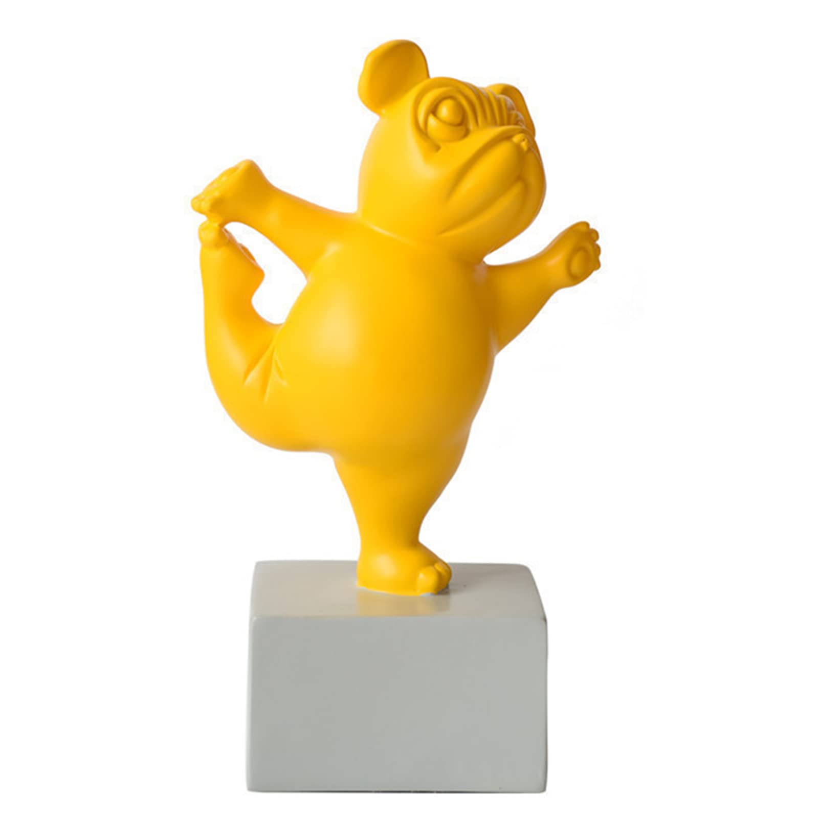 Dekoracja wnętrza Ozdoby, dekoracje, dekoracje wnętrz, dekoracje wnętrz Statua ogrodowa buldoga francuskiego, żywica Joga Ozdoby buldoga francuskiego Duże, śmieszne kolorowe rzeźby buldoga francuskieg
