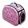 HOT Carrier Dog Pet Bag Outdoor Cat Travel Practical Puppy Breathable Shouder Sling Foldable Tote Gridding Ventilate Bags Case pet Bag PA01 (L, Pink)