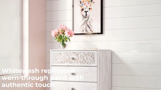 Amazon.com: Signature Design by Ashley Paxberry Boho 5 Drawer