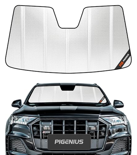Pigenius Windshield Sun Shade for Audi Q7/SQ7 2020-2025. Reflective Aluminum Film Front Window...