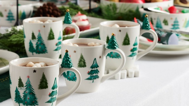 Amazon.com: Lenox 890755 Balsam Lane Cookie Jar, Christmas