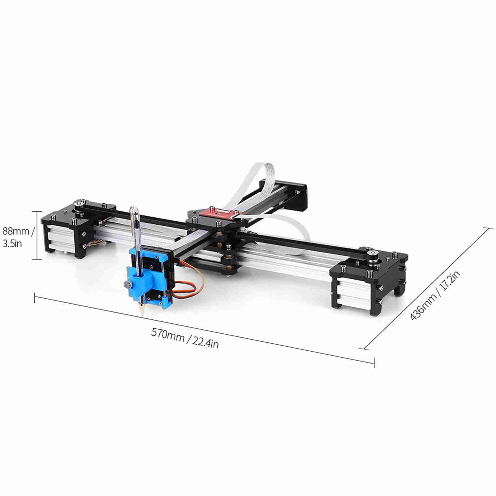 Plotter Pen Drawing Robot Robot Máquina de Dibujo Ensamblado para Escribir Silver (Enchufe de la UE)