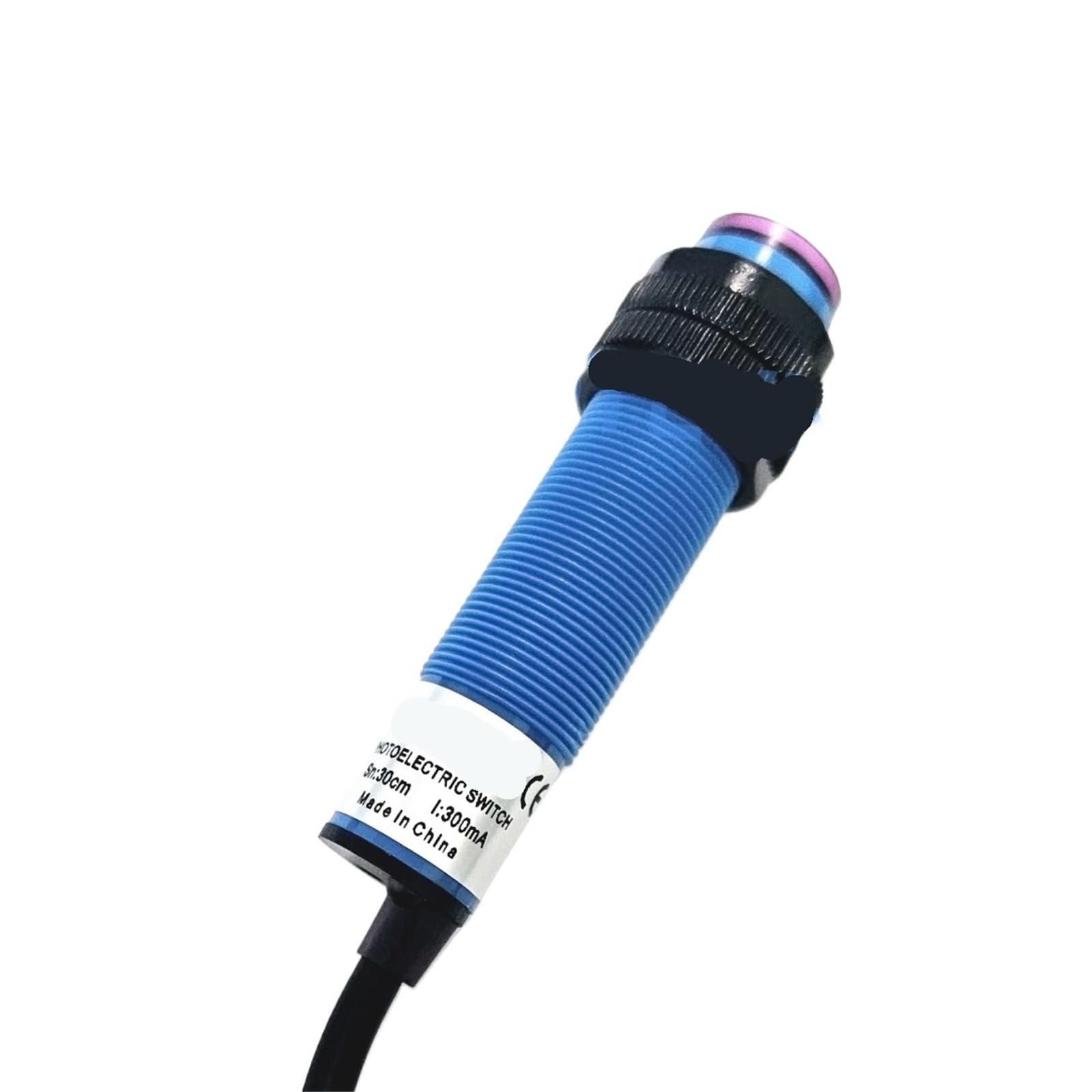 E3F-DS30P1 P2 C2 C4 M18 Adjustable Diffuse Reflection Switch Sensor Three Wire 6-36V NPN PNP NO NC Automation(E3F-DS30C2 NPN NC)