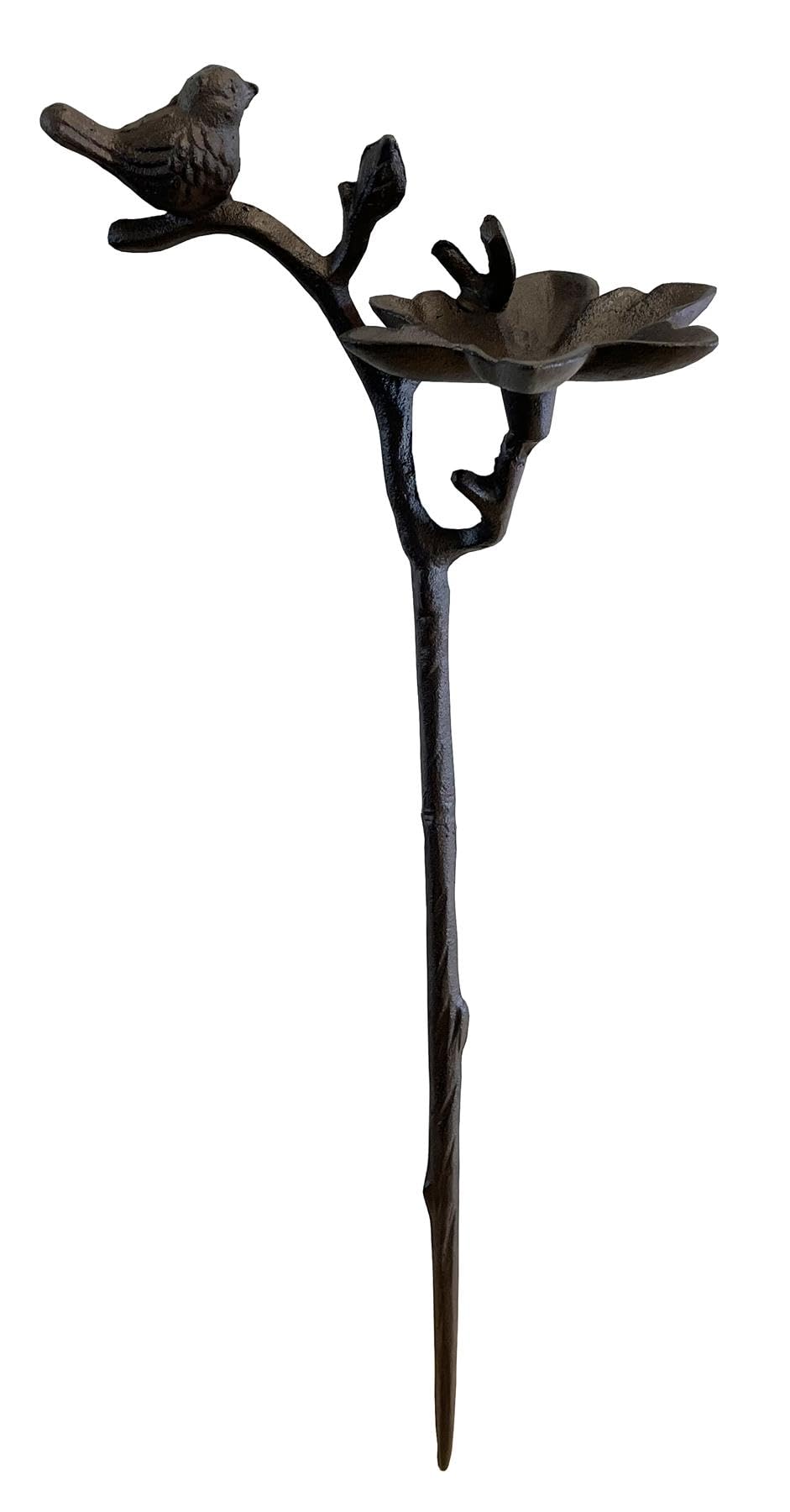 Selections Wild Bird Ornate Flower Dish Bird Feeder in Cast Iron