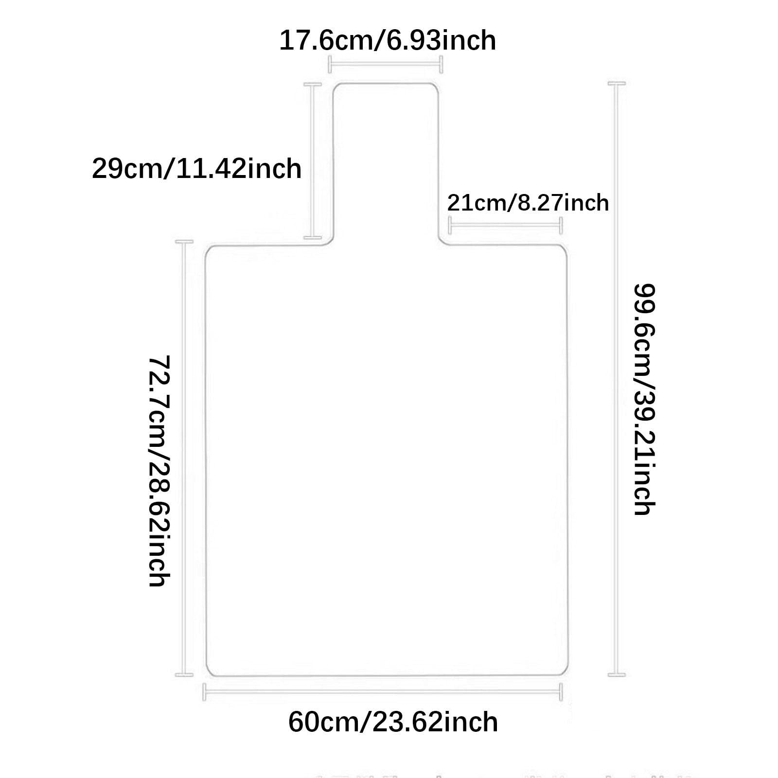 Menolana Pilates Reformer Cover Exercise Fitness Gym Pad Lightweight Eequipment Yoga Mats Anti Slip for Women Home Workout, 99.6x60x0.6cm Black