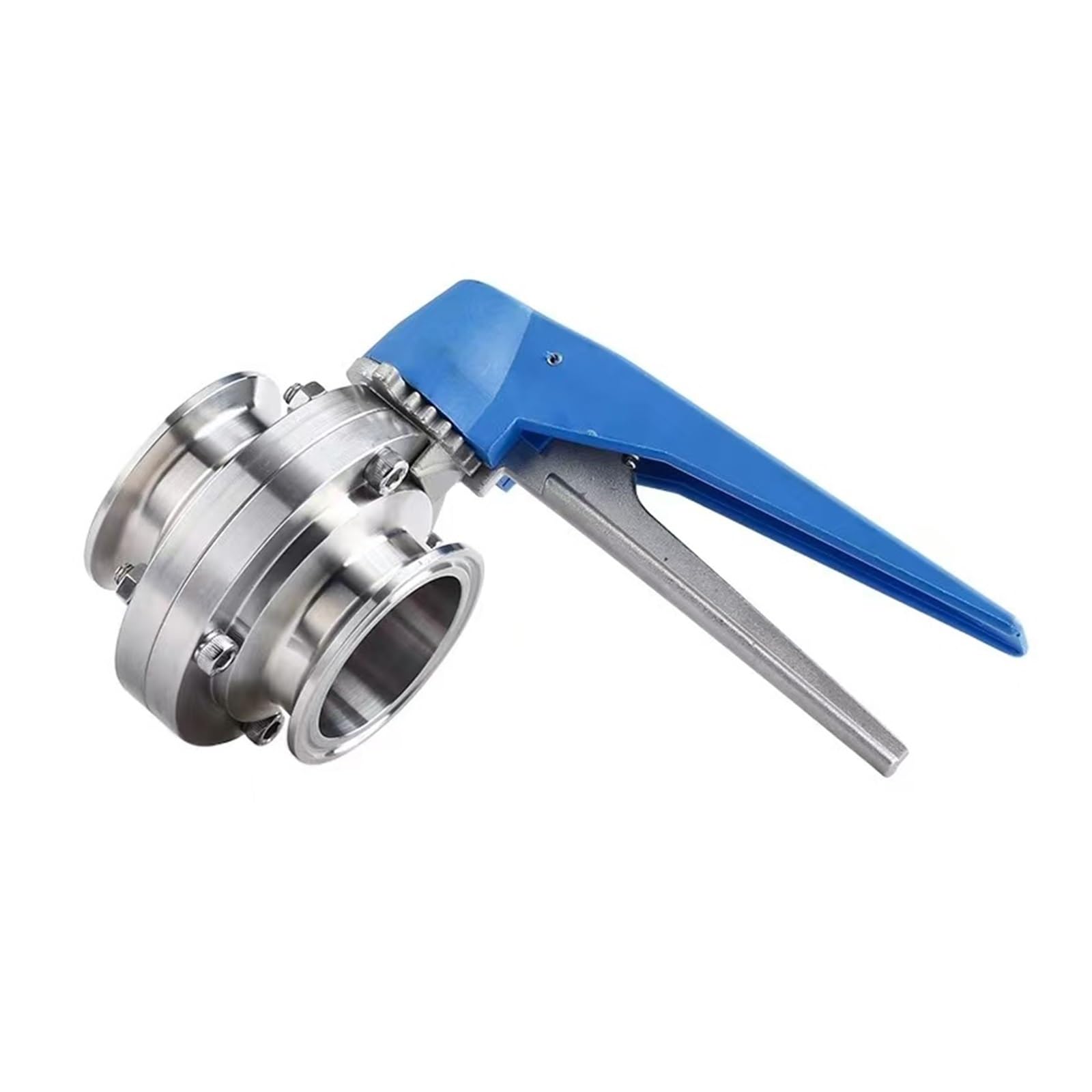 UWUKCJOKQ 2-1/2" Stainless Steel 316 Clamp 77mm Multi-Position Handle Butterfly