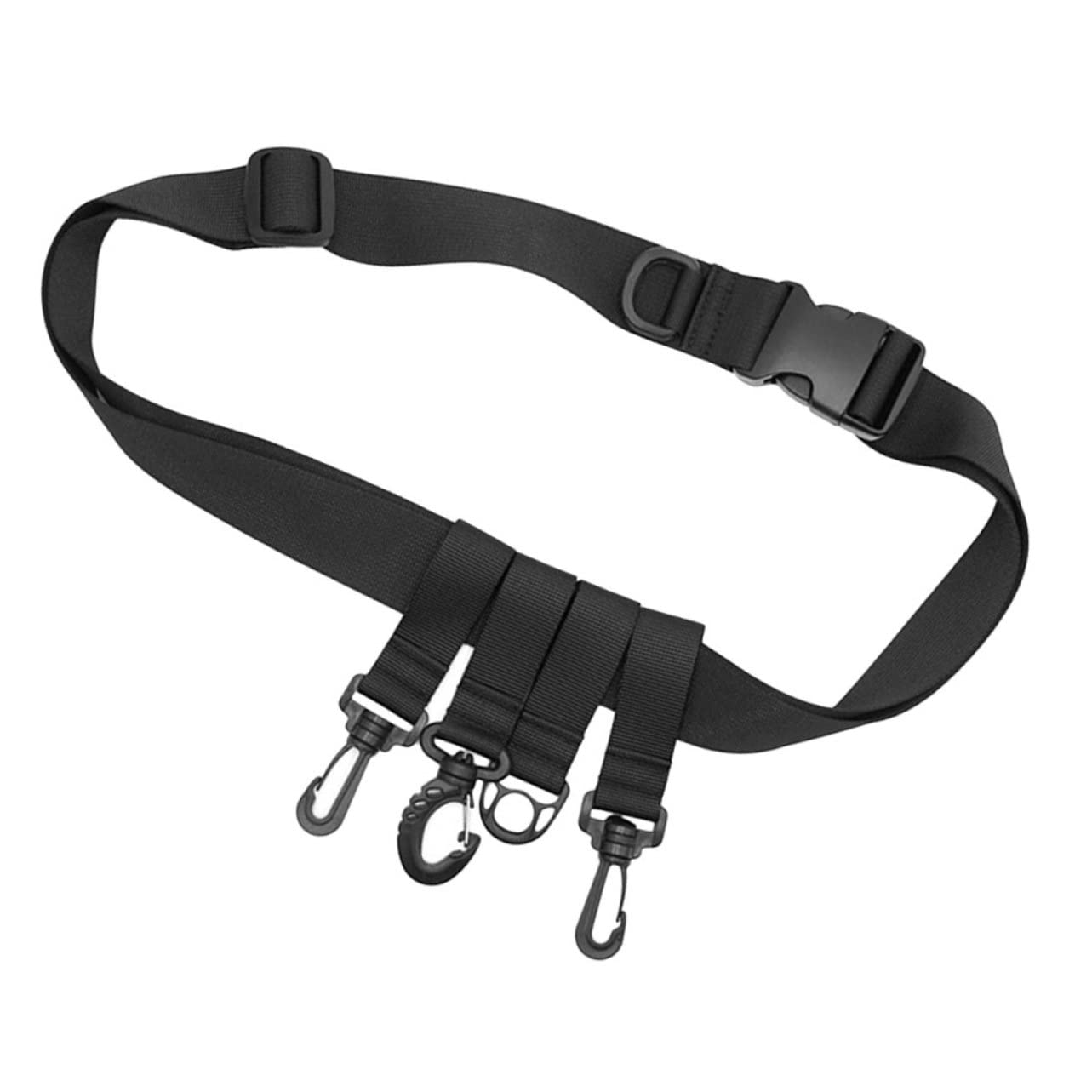BESPORTBLE Adjustable Fishing Wading Belt Lightweight Nylon Fishing Belt Hooks Holder