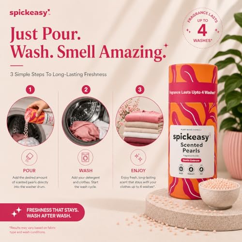 Image of Fabric Deodorizer & Laundry Scent Beads | Fragrance Booster for Washing Machine | Long-Lasting Freshness | 250g | Top Load Front Load | Scented Pearls | Gentle Embrace
