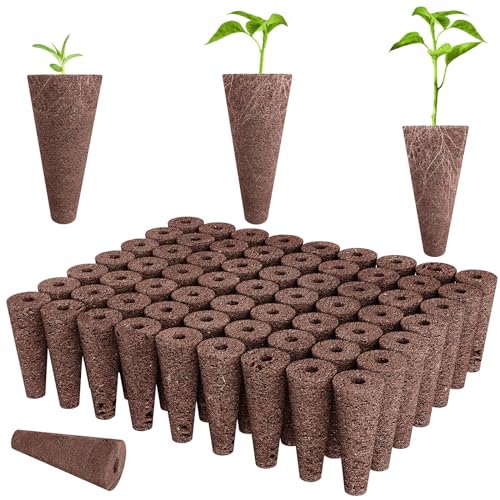 Tigvio 50 Piece Hydroponic Pods Kit: Grow Anything with 50 Grow Sponges - Compatible with All Hydroponics Brands