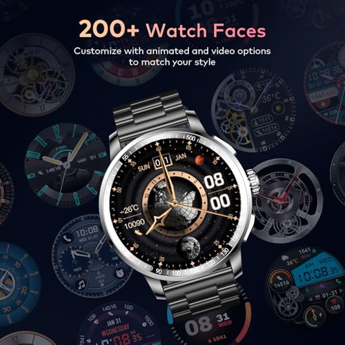 Image of Itel Unicorn Max Smartwatch with 1.43 inch AMOLED Display, 1000 Nits Brightness, AI Voice Assistant, Bluetooth V5.3, IP68 Waterproof, 200+ Watch Faces, 100+ Sports Modes (Meteorite Grey)