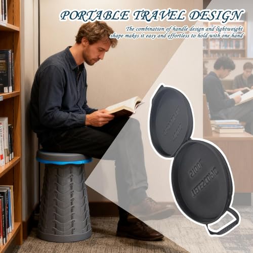 Bolsa para taburete plegable redonda Generisch de 28x8 cm impermeable 8