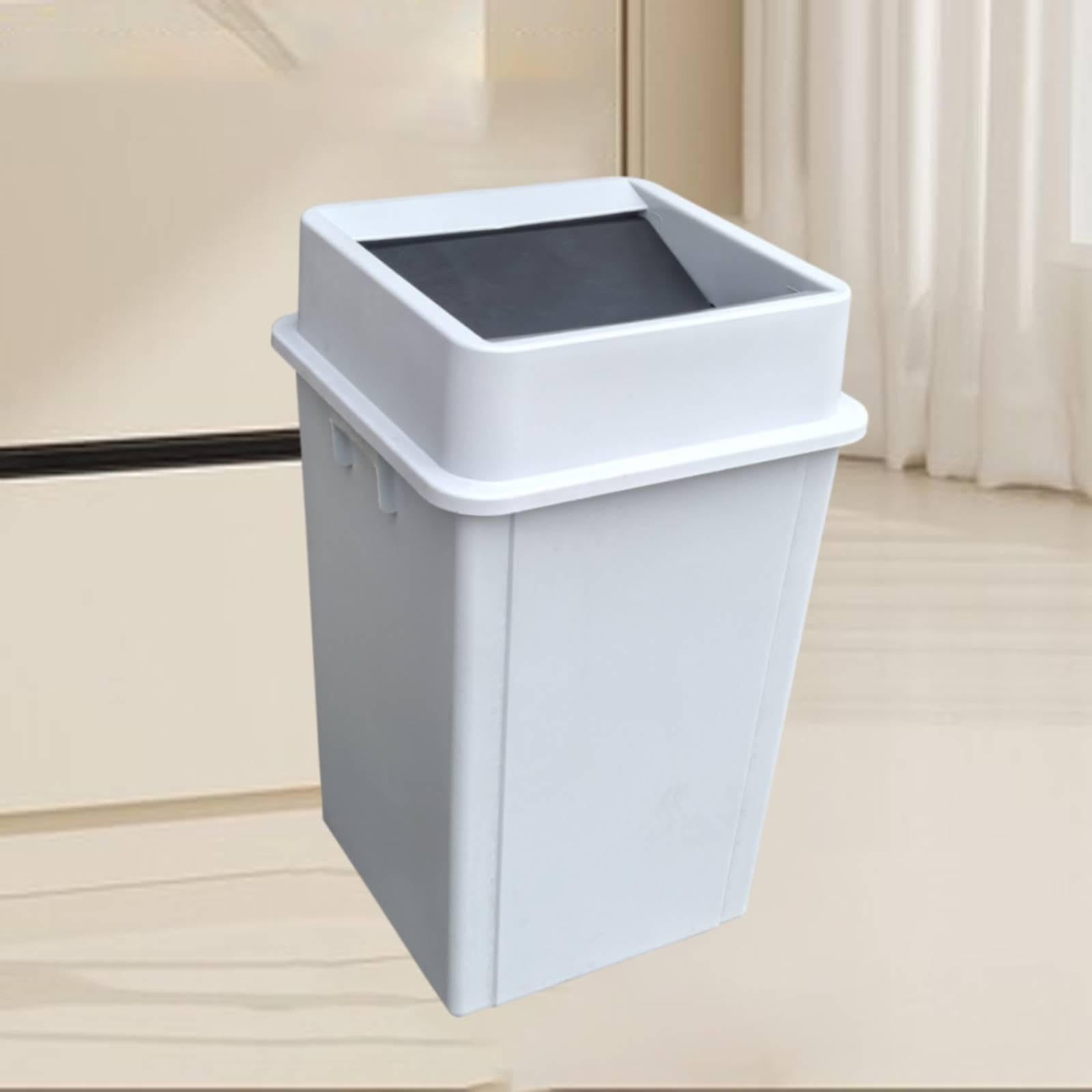 F Fityle Cestino Quadrato per rifiuti, Facile da Pulire, Robusto, Portatile, Grande, per Cucina, Contenitore per rifiuti per cucine industriali, 130 Litri