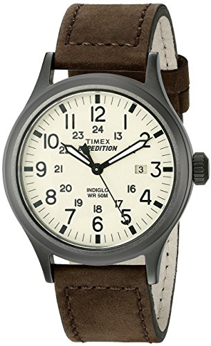 Timex メンズ エクスペディション スカウト 40mm ナイロンストラップ |ブラウン| ドレスウォッチ T49963