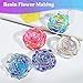 LET'S RESIN Flower Resin Molds, Rose Candle Making Molds Including 6 PCS Flower Silicone Resina Moldes, Silicone Molds for Epoxy Resin Craft,Candle Making
