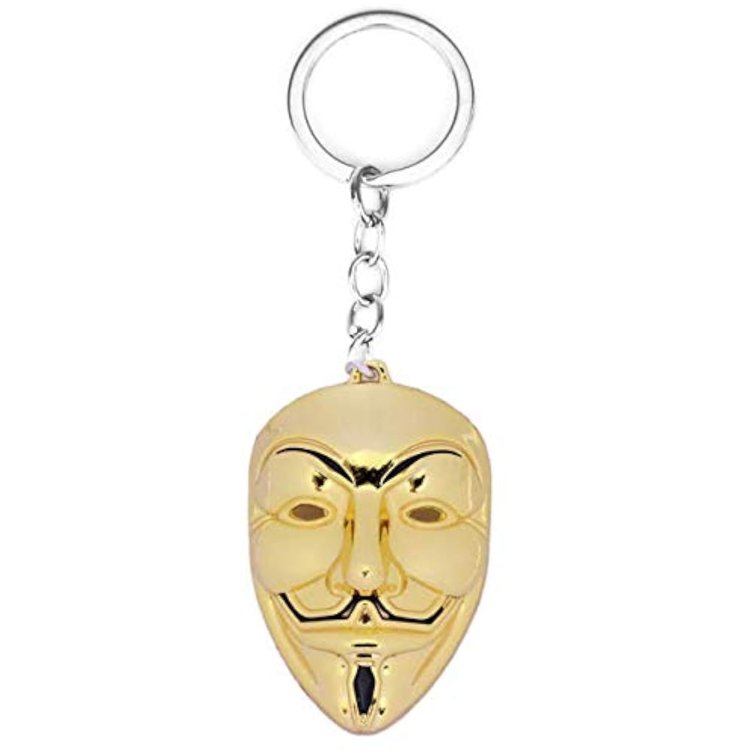 Movie V for Vendetta keychain Accessories Hip-hop Punk Key Holder keyring color gold AZ066