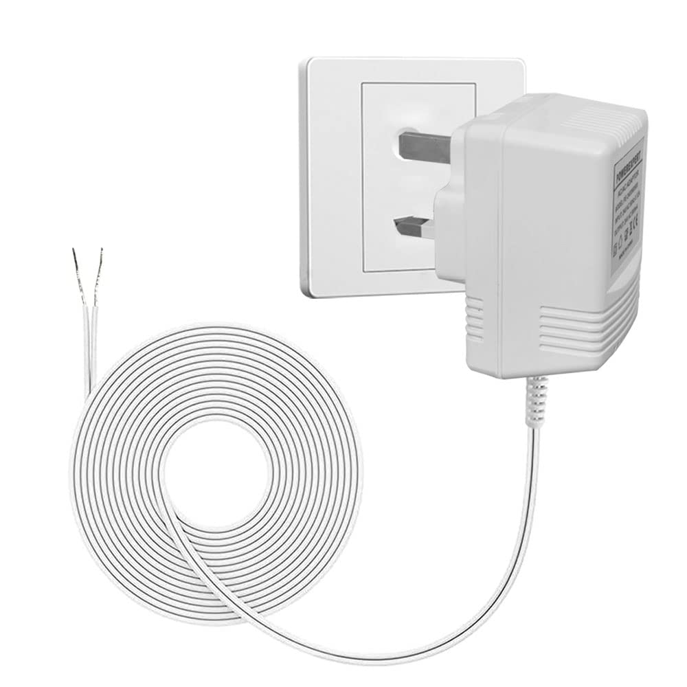 Bouge 24V 500MA Ring Doorbell Transformer, C Wire Plug in Adapter for