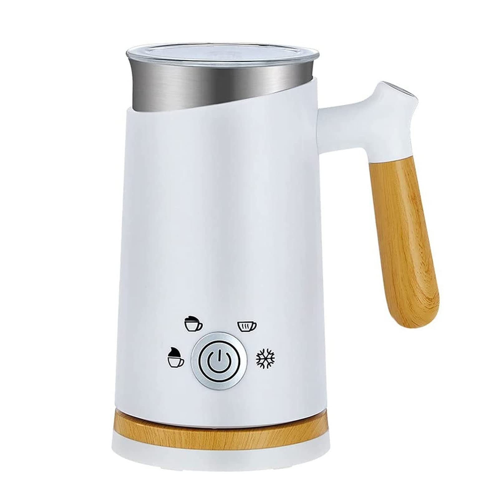 HMTE Montalatte Automatico Montalatte Elettrico con funzionalità Latte Caldo Freddo Fruste Extra Funzionamento Silenzioso per Cioccolata Calda