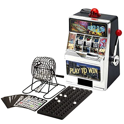 Omura Combo Games Black Bingo Set & Mini Slot Machine