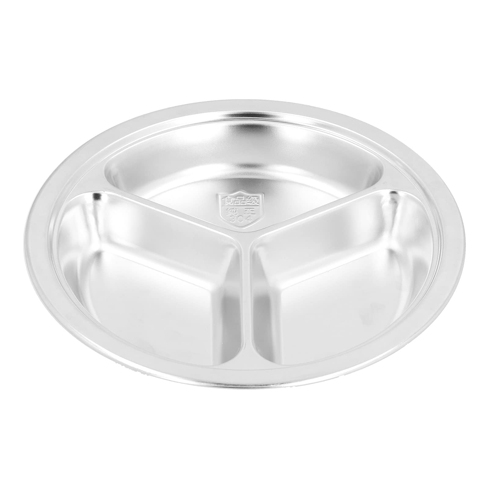 Set 3 Piatti Piani In Acciaio Inox - 14, 20 E 23 Cm Per Campeggio E Casa - Foto 9