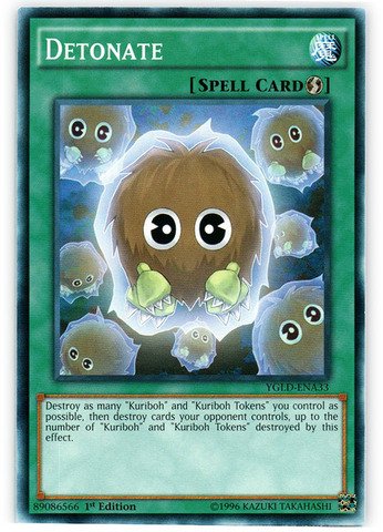 yugioh poop cards Amazon.com: YU-GI-OH! - Detonate (YGLD-ENA33) - Yugi's Legendary Decks -  1st Edition