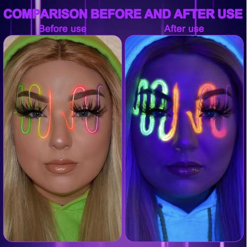 4 UV Black Light Bulbs, 9 W UV Light Bulb E27, 385-400 nm UV Lighting Party Light LED UV E27 Light Bulb, UVA Level Black Light Lamp, Black Light Spotlight Bulb, Black – Bild 6